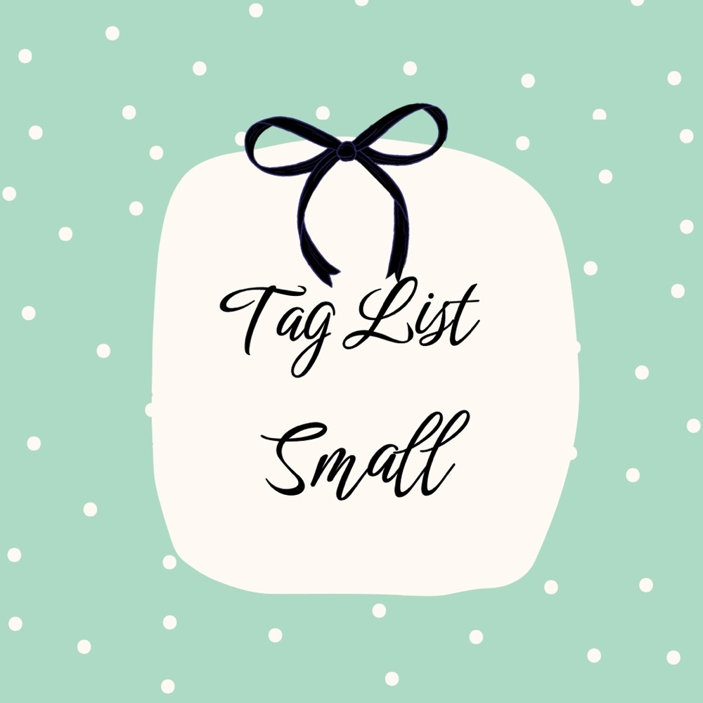 Tag list small